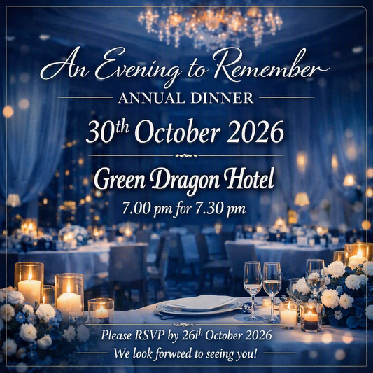 Autumn Dinner 30th October 2026 General Ticket Sale